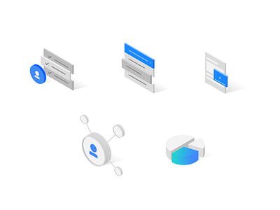 Isometric illustrations - IBM data ibm illustration isometric isometric illustration onboarding