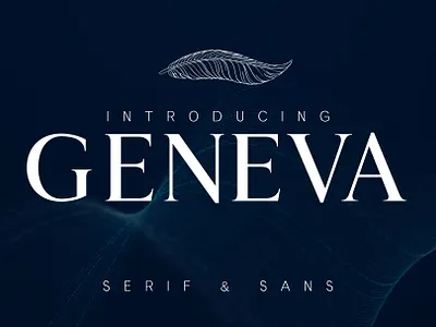 GENEVA - A family of 8 fonts brand branding business design elegant elegant font font font design graphic design identity sans serif serif font type type design typedesign typeface typeface design typeface designer typefaces