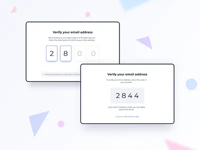 Verify Email Address UI Design daily ui dailyui ildiesign ildiko gaspar ui ui design ui pattern ux ux design verification verification code verify verify email