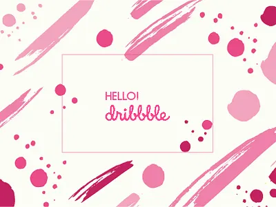 Hello Dribbble ! design illustration typography ui