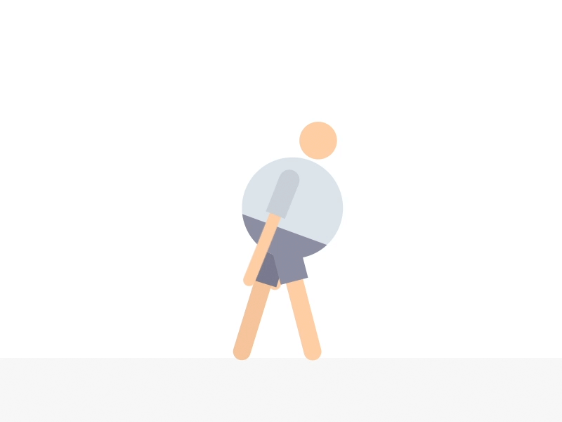 Angry walk cycle 2d after effects animacion animation design illustration mograph motion vector