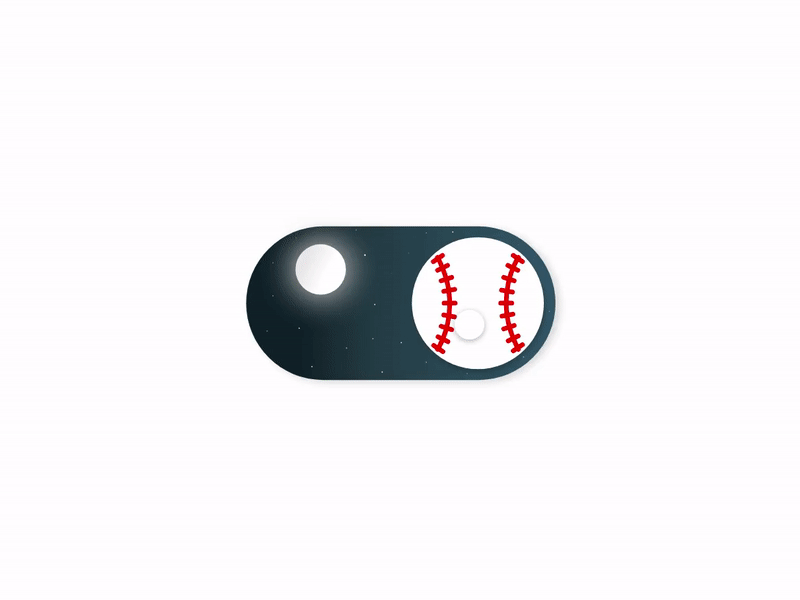 Daily UI | 015 | On/Off Switch 015 animation baseball dailyui dailyuichallenge day design night switch ui ux visual design