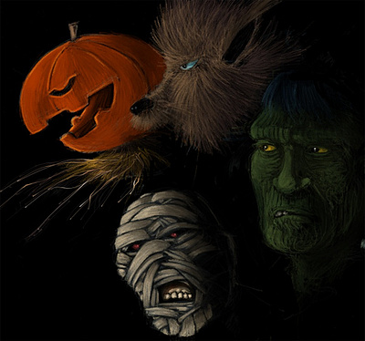 monster squad illustration