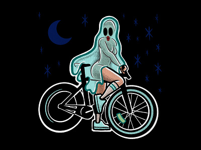 GHOST RIDIN' halloween illustration