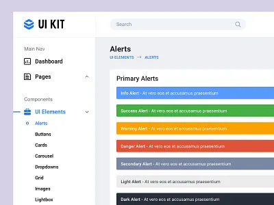 UI Alerts design active alert alerts bala ux dash dashboard design flat minimal sidebar toast ui ui component ui kit uiux ux