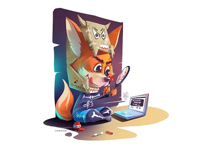 Fenix character design character illustration freelance illustrator halloween illustration illustrator procreate