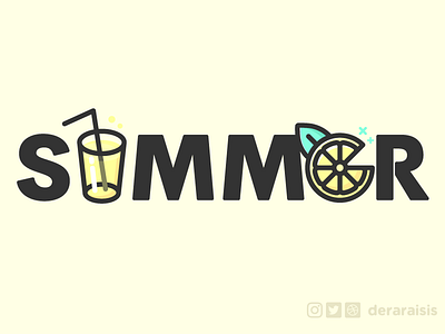 Summer: Lemonade beverage cocktail cool design drink fresh fruit glass illustration juice lemon lemonade minimal mint summer summertime vector vector art wallpaper wallpaper design