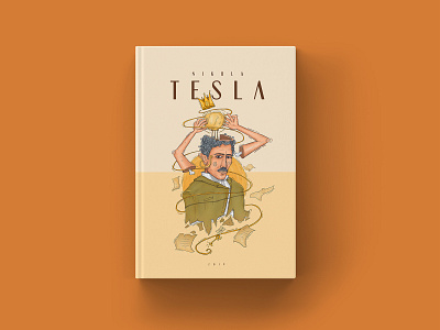 Book Cover Illustration - Nikola Tesla Portrait book book cover books cover art cover design draw illustration nikola tesla photoshop portrait tesla wacom