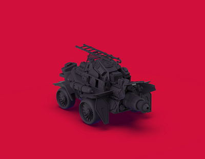 Model Car Exploration 3d modeling doomsday survival car zbrush