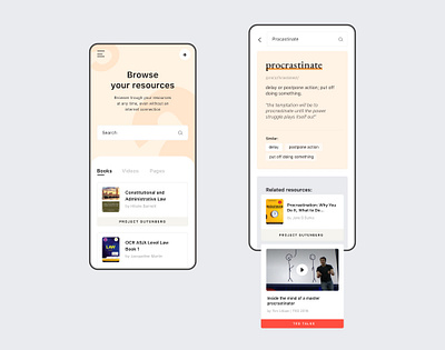 Design Concept for Dictionary app app clean creative design minimal mobile app mobile ui modern simple typography ui ux