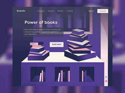 Daily UI #003 adobe art books dailyui design figma grain illustration illustrator landing landing design landing page photoshop ui uiux vector vector illustration vectorart webdesign website concept