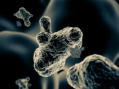 RASTEFANISM OR CG EVERYDAYS #12 3d abstract adobe ae aftereffects art biology black white c4d cell cg design macro nature particle photoshop physical render viral xray