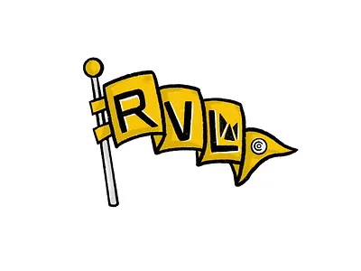 Revival Flag atlanta crown drawing flag flag design flag logo flags illustration logo procreate revival screenprinting sketch