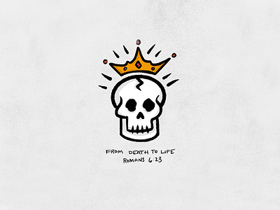 From Death to Life atlanta crown custom death design drawing handlettering illustration letter life procreate romans skeleton sketch skull type typography