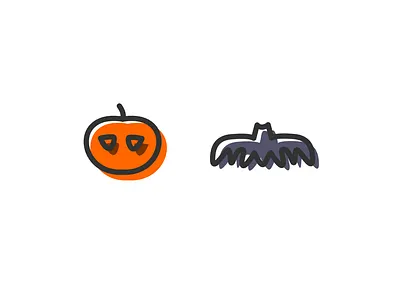 Halloween design flat icon illustration logo vector