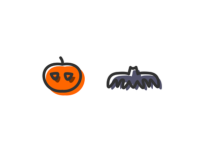 Halloween design flat icon illustration logo vector