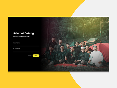 Login Concept For Alumni Platform login login design login form login page web