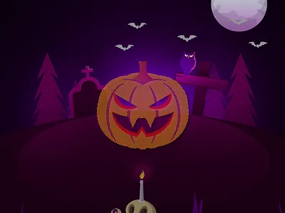 Halloween Pumpkin shot abstract app autumn branding design halloween icon identity illustration letter letter logo logo nature orange pumpkin shapes typography vector website