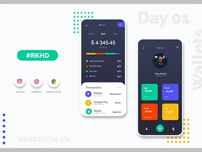 Digital Wallets animation branding design illustration logo typography ui ux vector website