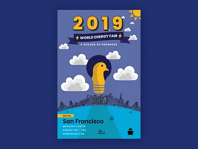 Event Poster Design event pigeons poster tech tesla visualdesign