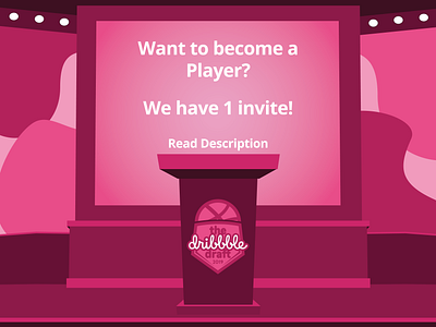 Dribbble Invite by RASA Design design digital art draft dribbble dribbble invite dribbble invites graphic design invite invites player vector