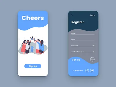 Daily UI 001 | Sign Up app dailyui dailyui 001 design mobile design