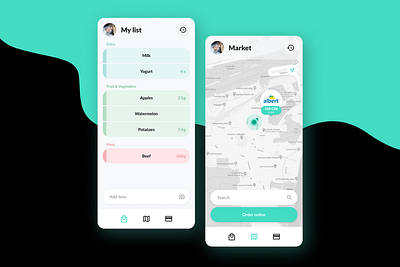 Smart Shopping App Concept app design figma shopping ui