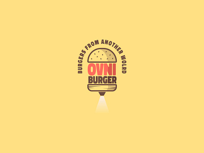 OVNIBURGER - Burger Joint branding branding design burger flyer burger logo burgers daily logo daily logo challenge daily logo design food app food brand food branding hamburger hamburgers logo logo a day logotipo logotype logotypedesign ovni