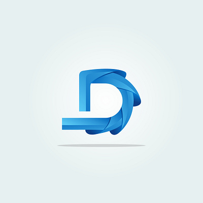 Letter D Logo abc blue brand clean d design icon identity letter lettering logo typography vector