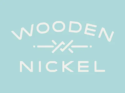 Wooden Nickel Logo game game logo games indie game logo logo design western