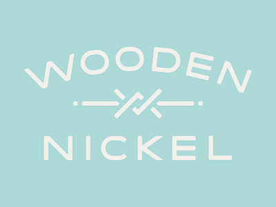 Wooden Nickel Logo game game logo games indie game logo logo design western