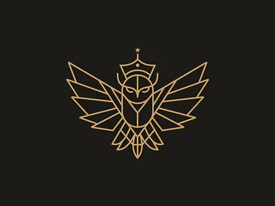 Line Art Owl Logo animal bird brand design icon illustration logo owl vector