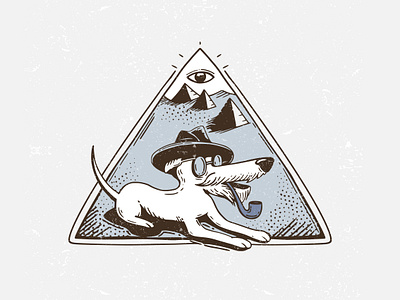 Ancient Inktober2019 ancient dog doritos illustration inktober inktober2019 pyramids vectober vector