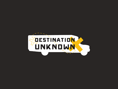 Destination Unknown adventure branding bus destination logo tourism unknown west virginia