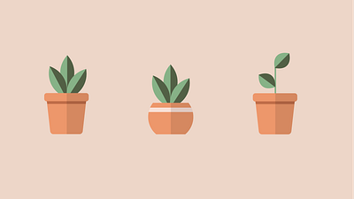 Little Pots art design illustration ui