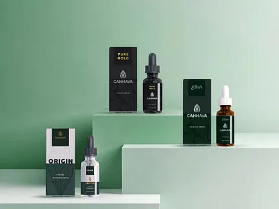 Cannava CBD Packaging branding cbd cbd oil design hemp packaging tincture