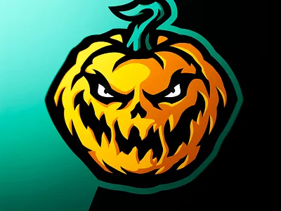 Pumpkin Logo esports evil forsale gaming graphicdesign green halloween haunted logo logodesign logos mascot oragne photoshop pumpkin scary spooky sports vector vector illustration