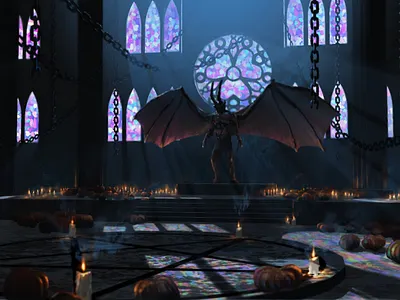 Halloween Demon corelpainter davey baker demons halloween halloween design illustration pumpkins sketchup wacom