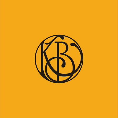 KB Monogram lettering lettering artist logo logo concept logo design