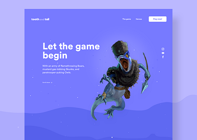 Landing Concept colors design desktop desktop design game game art landing landing design landing page minimal minimalist purple ui ui design user interface web web design