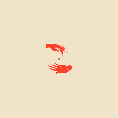 A touch of evil design illustration lineart logo vector