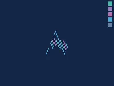 Aurora (northern lights) adobeillustator branding design flat icon logo ui