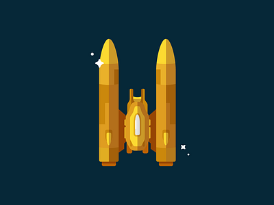 Flat Vector Gold Rocket character flat flat art flat icon game game art gold icon illustration illustrator indie game indie game dev rocket rocket logo shuttle space spaceship unity vector vectorart