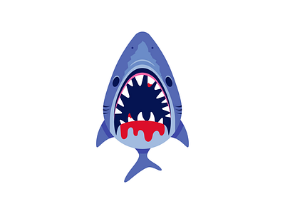 Flat Vector Shark character fish flat flat art flat icon game game art game asset game assets icon illustration illustrator indie game indie game dev shark sharks unity vector vector illustration vectorart