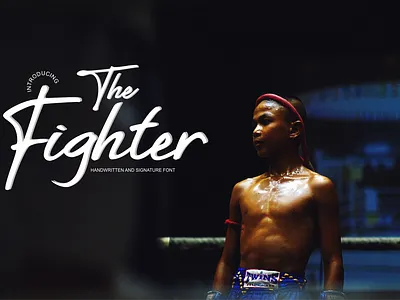 The Fighter branding design font design handletter handlettering logo typography vector