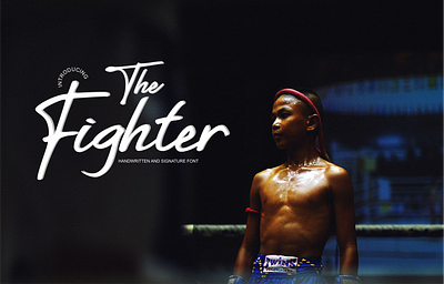 The Fighter branding design font design handletter handlettering logo typography vector