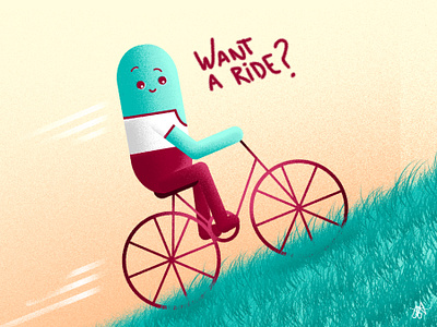 Inktober Day 28 - Ride colors illustration illustration art inktober inktober2019 inktoberday28 photoshop