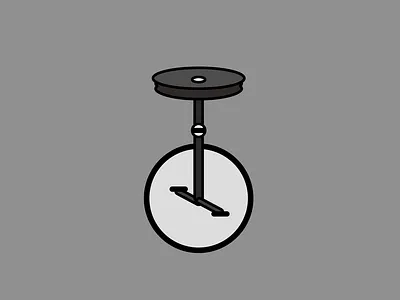 Inktober 2019 - Day 28 - Ride black and white logo design illustration inktober inktober2019 ride unicycle