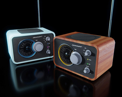 Vintage Crosley Radio 3D Model 3d art 3d artist 3d model 3d render allex spark analog cg electronics mid poly model old prop radio radios realistic 3d renderhub renders vintage