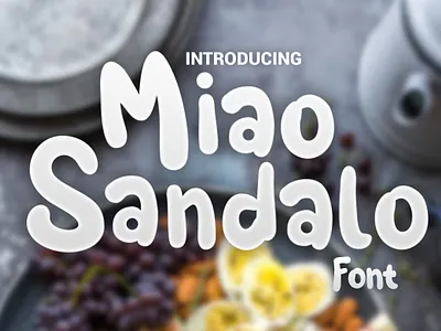 Miao sandalo Font 3dsmax modelling design exebithion font font awesome font family graphicriver illustration logo opentype product product design styling font
